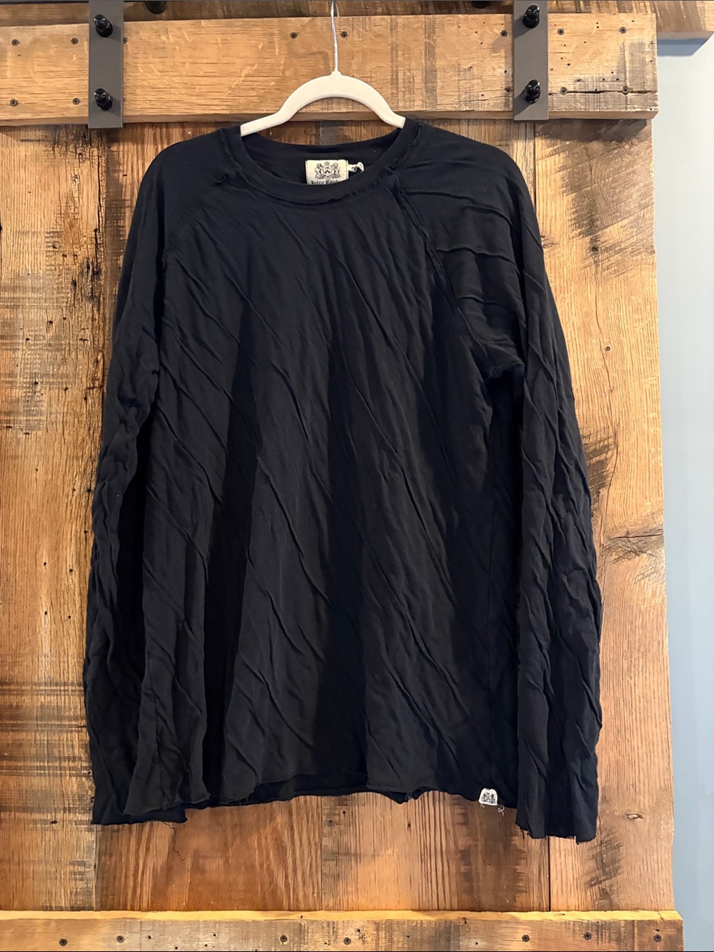 Juicy Couture Black Long Sleeve Crewneck Tee -